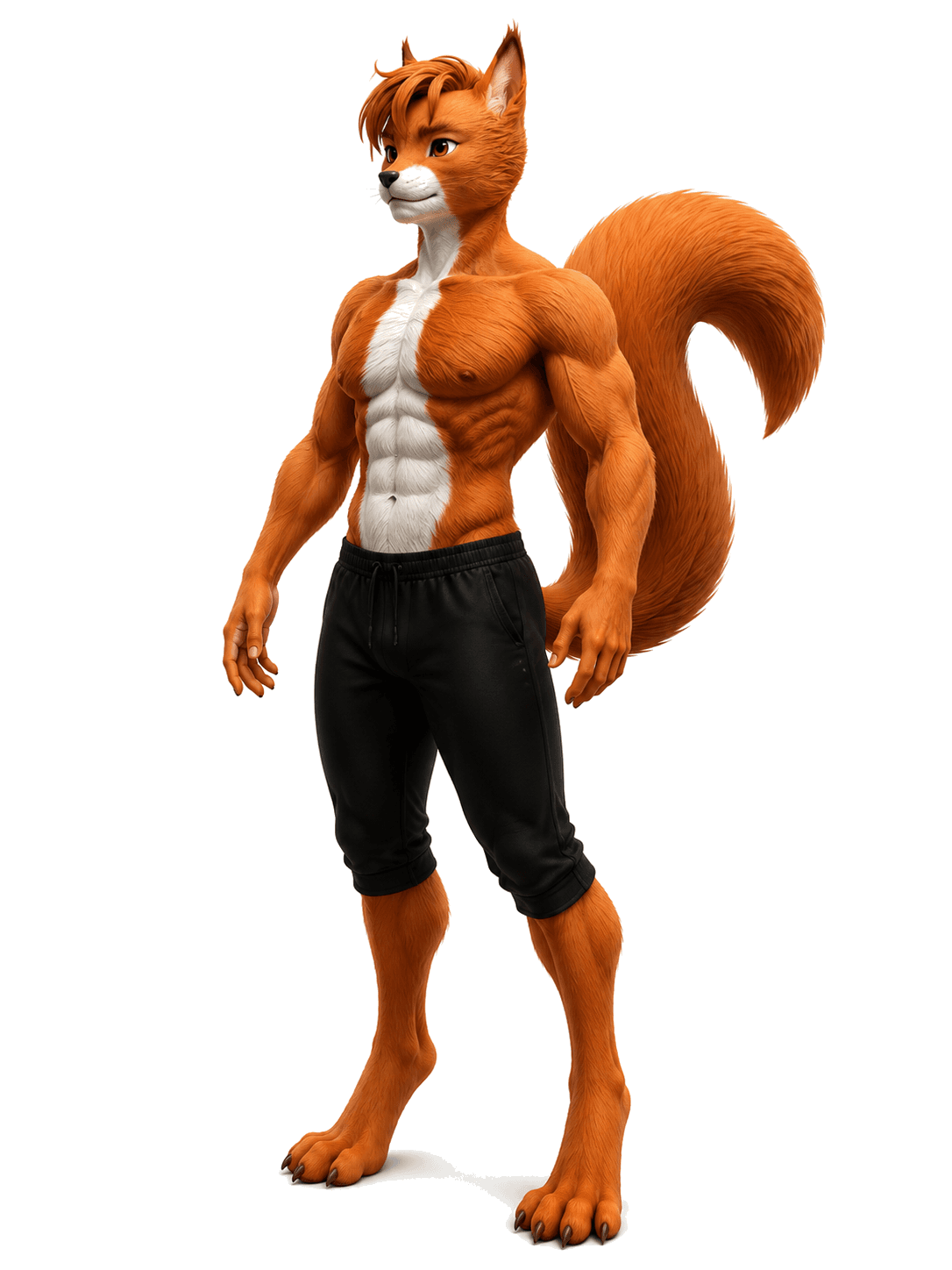 Copper Fox — furry-style VTuber model with a full fox tail